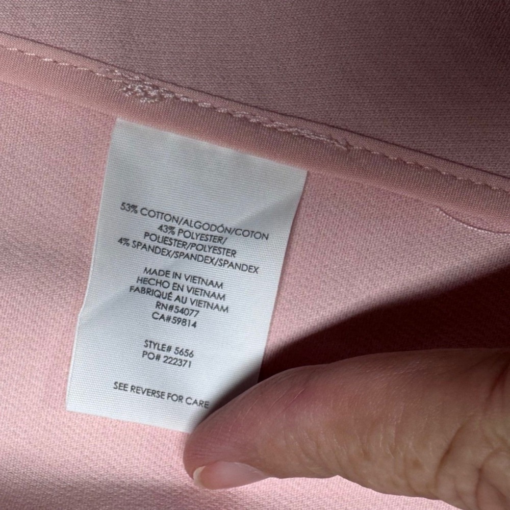 Cabi Grace Blazer 4 Carnation Pink Preppy Career Casual Stretch Cotton Excellent - Picture 9 of 13